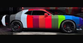 Dodge Challenger Multicolor Wrap Is Back – Muscle Car